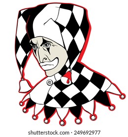 Vector Sad Clown
