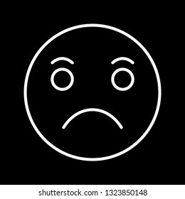 Vector Sad Emoji Icon