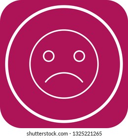 Vector Sad Emoji Icon