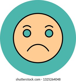 Vector Sad Emoji Icon
