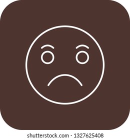 Vector Sad Emoji Icon