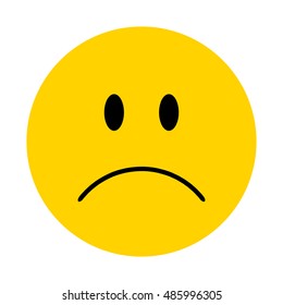 Vector Sad Face Stock Vector (Royalty Free) 485996305 | Shutterstock