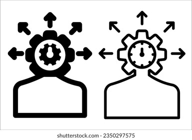 VECTOR SAFE AWARENESS ICON IN STROKE AND FILL VERSION
