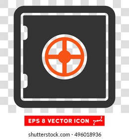 Vector Safe EPS vector pictograph. Illustration style is flat iconic bicolor orange and gray symbol on a transparent background.