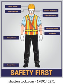 1,873 Construction workers ppe Stock Vectors, Images & Vector Art ...