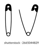 vector of a safety pin.