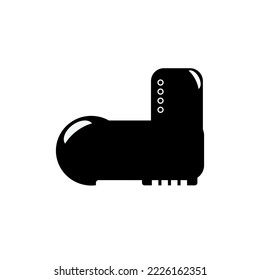 Vector safety shoes icon white background