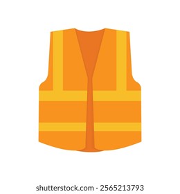 vector Safety vest, flat design illustration, Personal Protective Equipment in the form of a vest