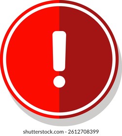 Vector Safety Warning Sign for UI and Web Use