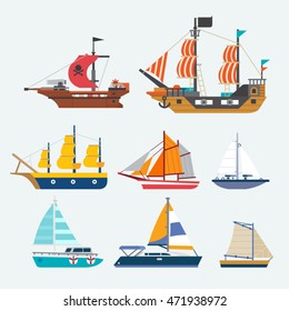 vector of sailboat