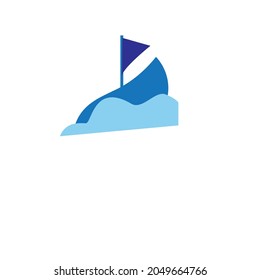 logotipo o clipart de velero vectorial