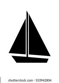 Vector sailboat graphic