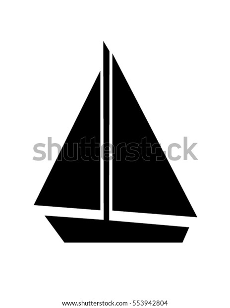 Vector Sailboat Graphic Stock Vector (Royalty Free) 553942804