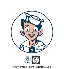 Vector Sailor Mascot, Logo, Icon.