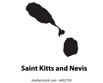 Vector of Saint Kitts And Nevis