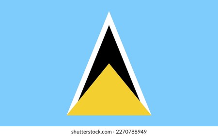Vector SAINT LUCIA flag, official colours, illustration. EPS10. vector background of SAINT LUCIA flag, 
SAINT LUCIA Flag in circle
