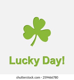Vector Saint Patricks Day banner,poster,flyer,background with green clover and text