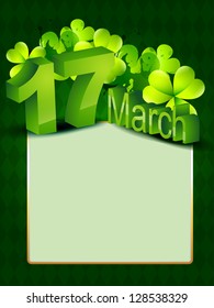 vector saint patrick's day design with space for your text