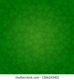 vector Saint Patrick's day seamless shamrock background