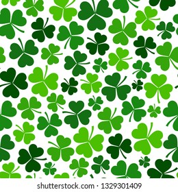 vector Saint Patrick's day seamless shamrock background