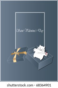 vector saint valentine's card