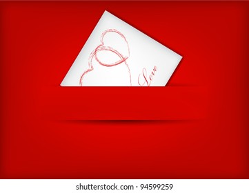 vector Saint Valentine's Day greeting card