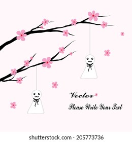 vector sakura on romantic