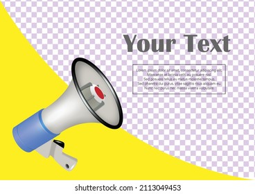 Vector sale, Ad, Banner design template with hot news with 3d Realistic megaphone. Shopping, Background With discounts. The Concept Of The Big Sale Special Offer