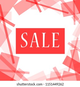 Vector sale background, banner template.