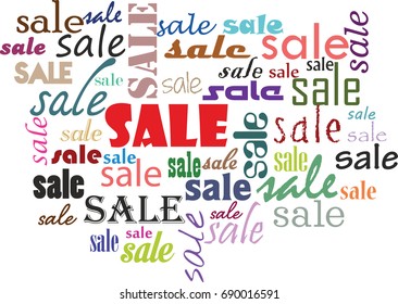 Vector sale background, banner template 