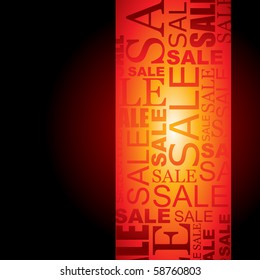 ilustración de diseño de fondo de venta vectorial