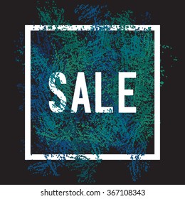 Vector sale background in frame. Sale background for you work: flyer, poster, shopping, , discount, marketing, selling,  advertising, applications document, presentation, business infographic.
