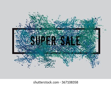 Vector sale background in frame. Sale background for you work: flyer, poster, shopping, , discount, marketing, selling,  advertising, applications document, presentation, business infographic.