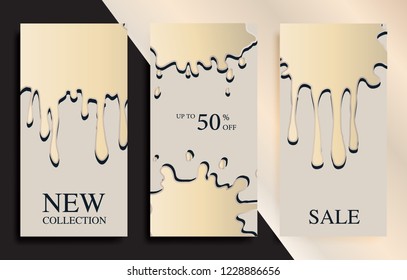 Vector sale background templates.Creative backgrounds in grunge style.