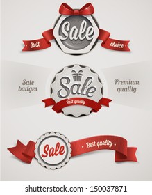 Vector sale badges