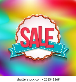 Vector sale badges text. design elements illustration