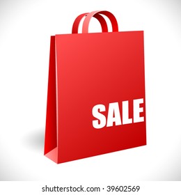 Vector sale bag