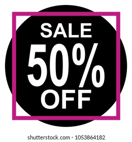 Vector sale banner design template