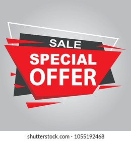 Vector sale banner design template
