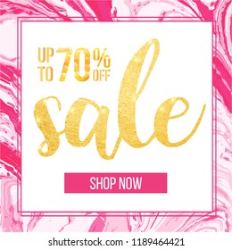 Vector sale banner. Design template. Modern fashion banner for applications or online services.