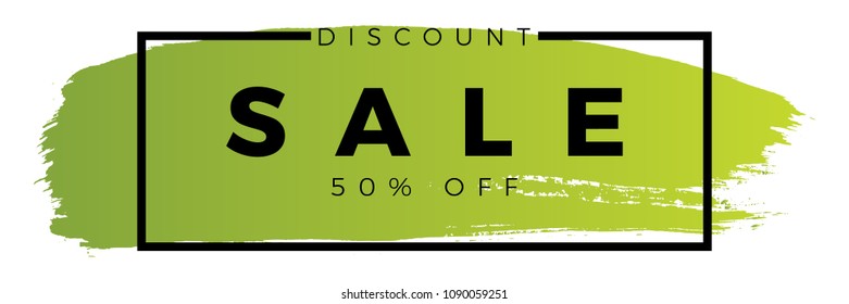 vector sale banner gradient brush
