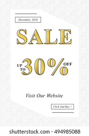 Vector Sale banner for online stores, websites, retail posters, social media ads. Creative banner layout for m-commerce, mobile applications, e-mail promotions, sale materials, coupons, advertising.