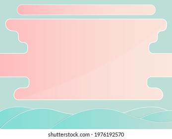 Vector sale banner. pastel background with abstract design. sales marketing illustration concept art.