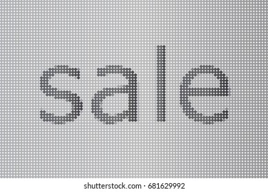 Vector sale banner, poster. Low poly colorful illustration