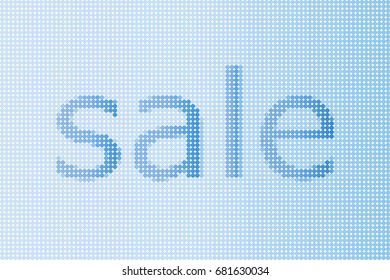 Vector sale banner, poster. Low poly colorful illustration