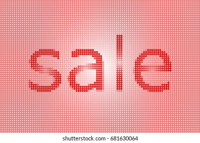 Vector sale banner, poster. Low poly colorful illustration