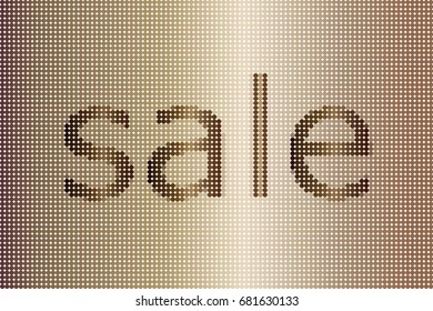 Vector sale banner, poster. Low poly colorful illustration