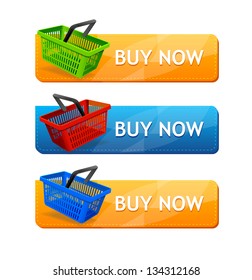 Vector Sale Buttons, isolated on white