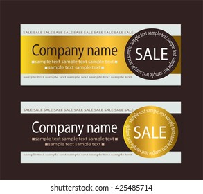 Vector sale card template with clean and modern pattern.