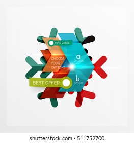 Vector sale Christmas banner template. For banners, business backgrounds and presentations